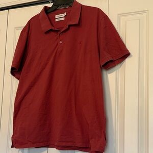 Calvin Klein Men's Burgundy Polo Shirt